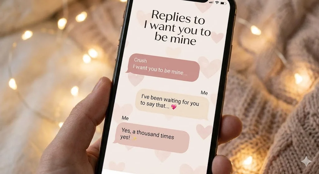 Replies to I want you to be mine