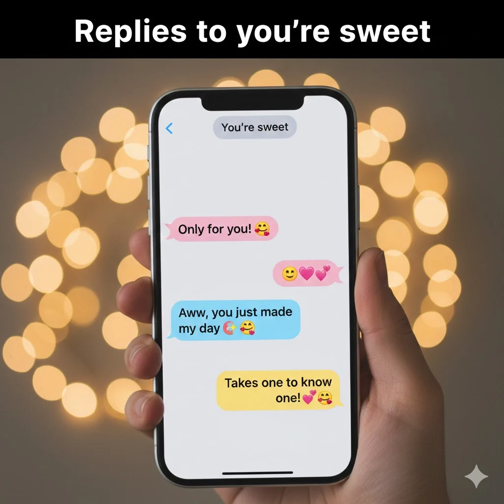 Replies to you’re sweet