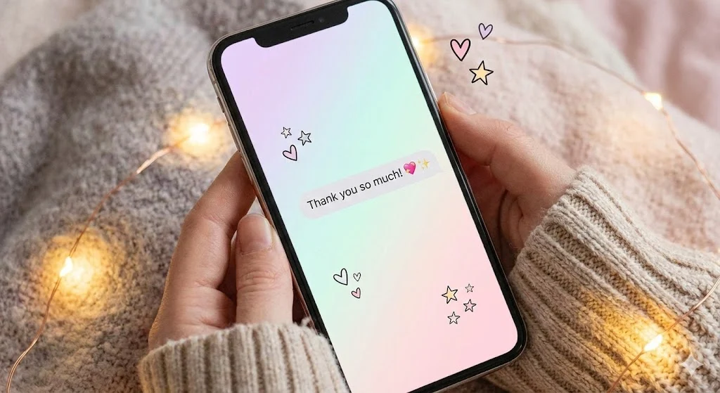 Replies to thank you from a crush