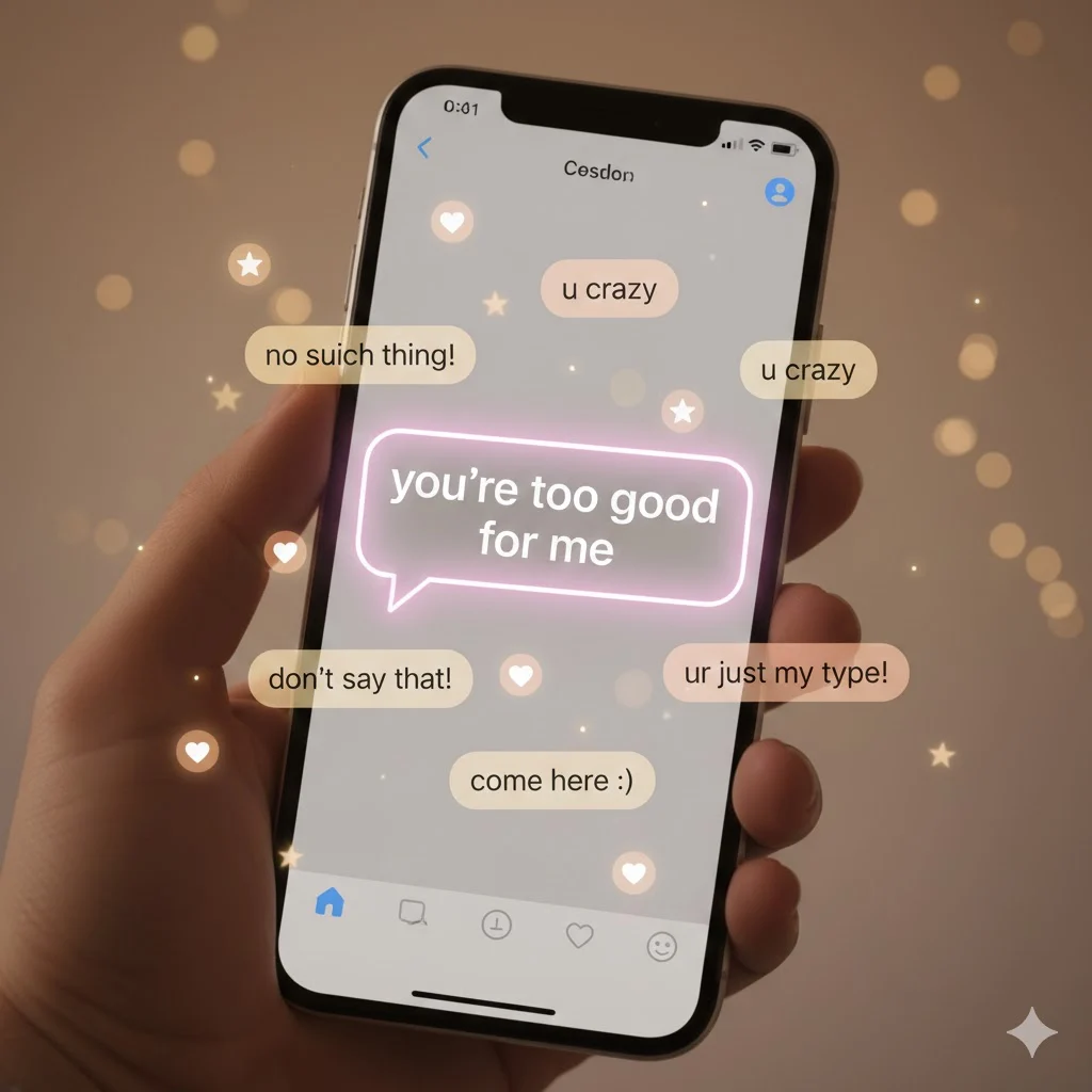 Replies to “you’re too good for me”