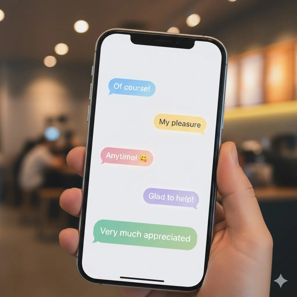 Reply to “very much appreciated”