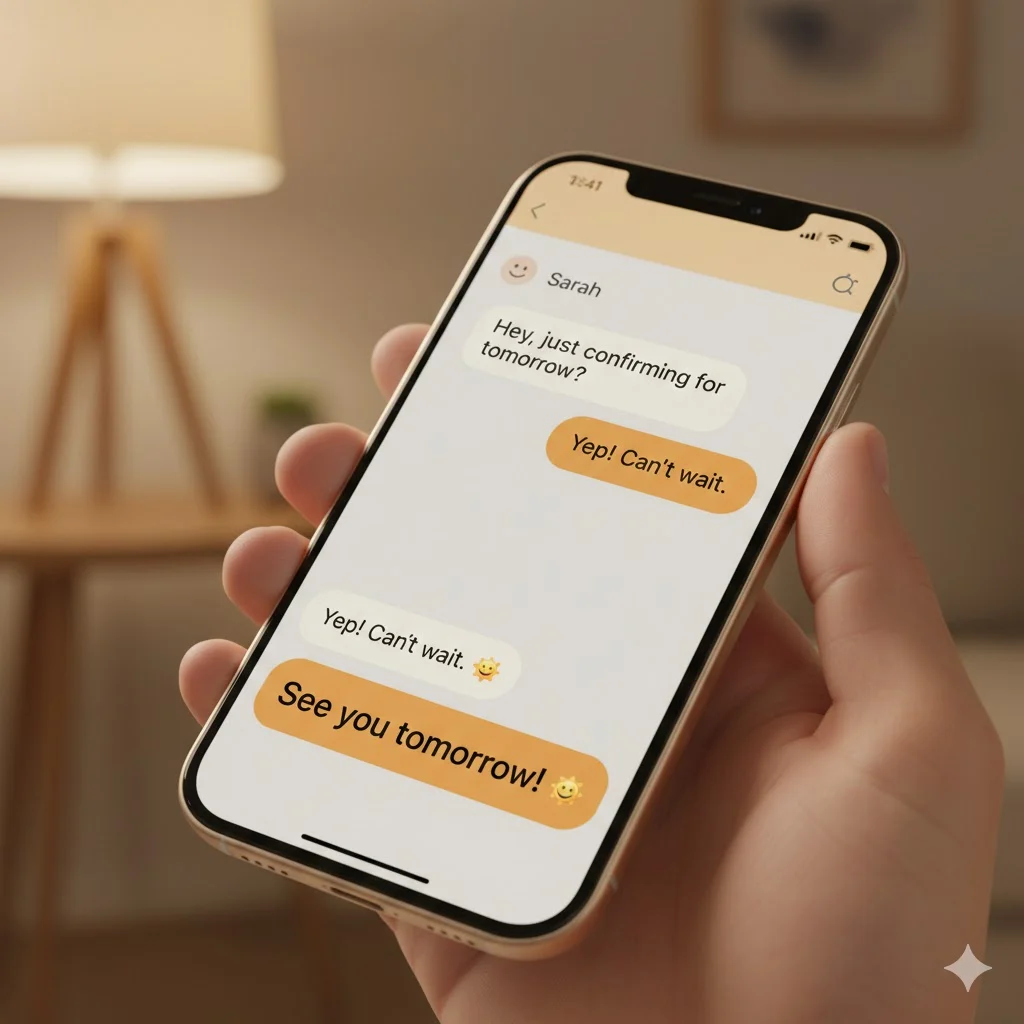 Responses to see you tomorrow
