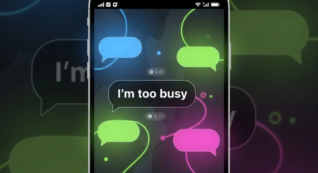 Replies to “I’m too busy”