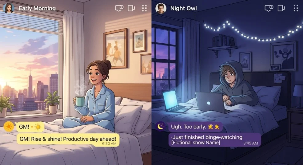 Early bird gets the worm replies