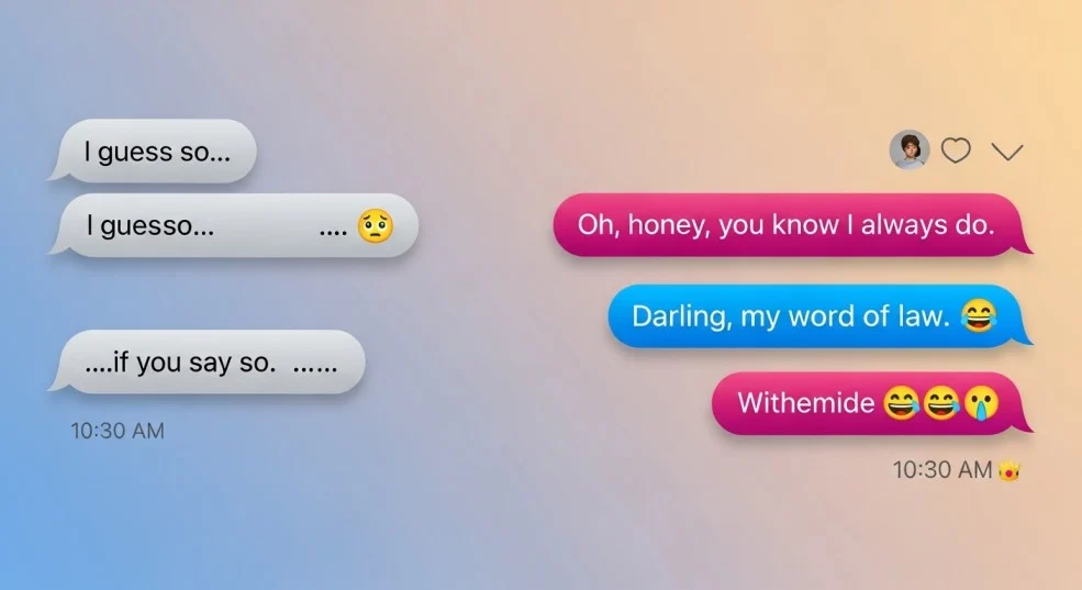 Replies to I guess so