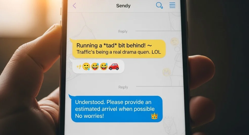 Replies to why are you late