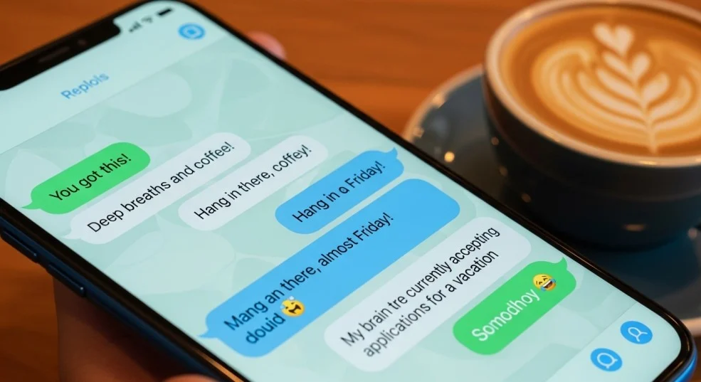 Replies to work is hectic