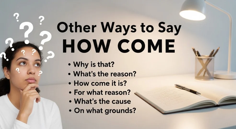 other ways to say how come