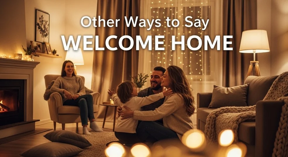 other ways to say welcome home