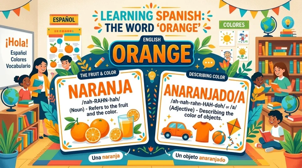 Orange in Spanish meaning