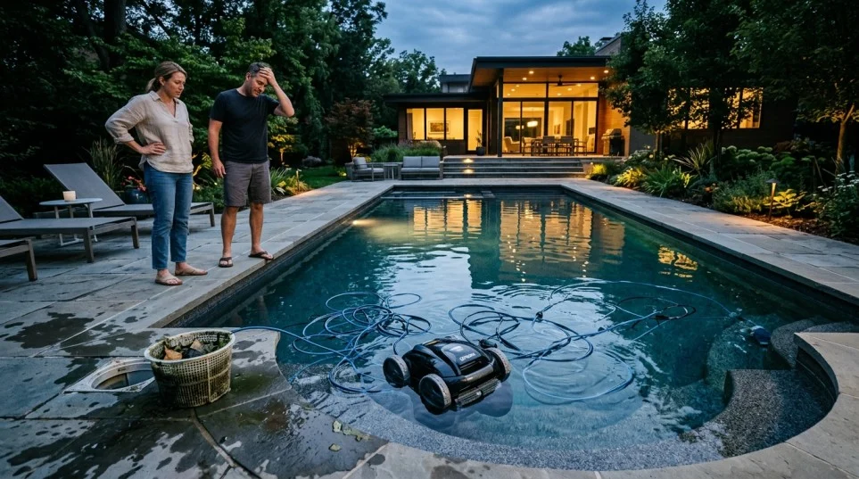 Robot pool cleaner negatives