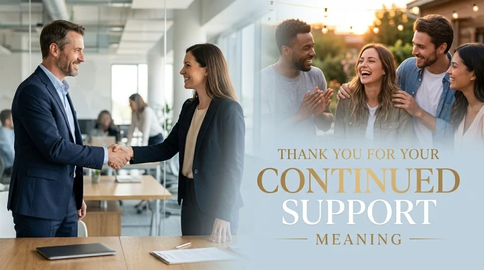 Thank you for your continued support meaning