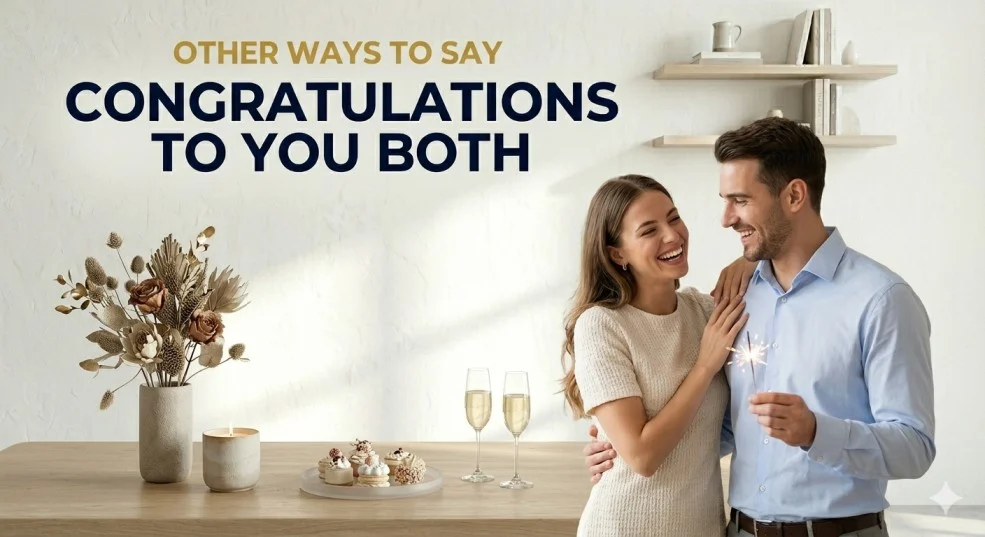 other ways to say congratulations to you both