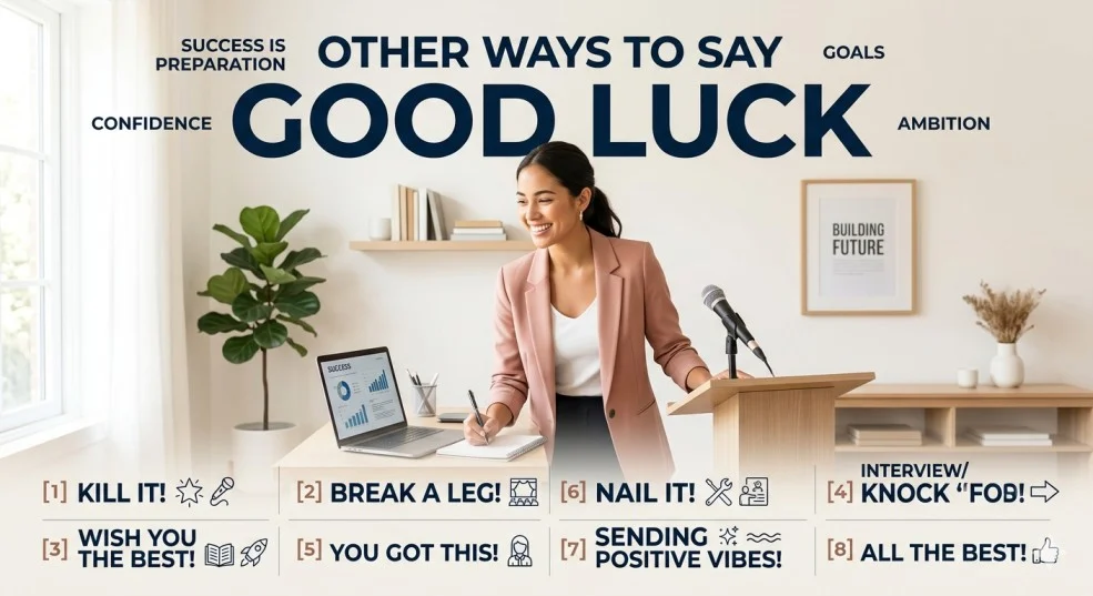 other ways to say good luck