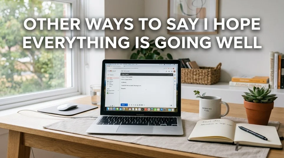 other ways to say i hope everything is going well