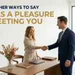 other ways to say it was a pleasure meeting you