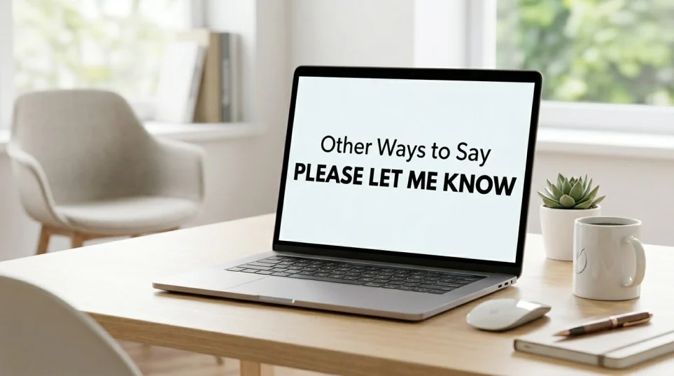 other ways to say please let me know