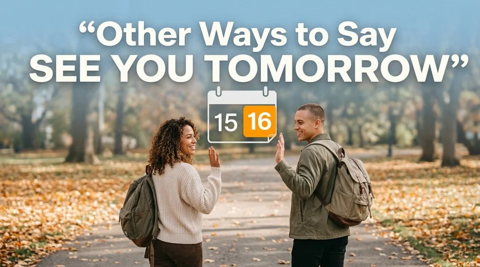 other ways to say see you tomorrow