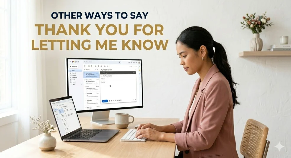 other ways to say thank you for letting me know