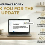 other ways to say thank you for the update