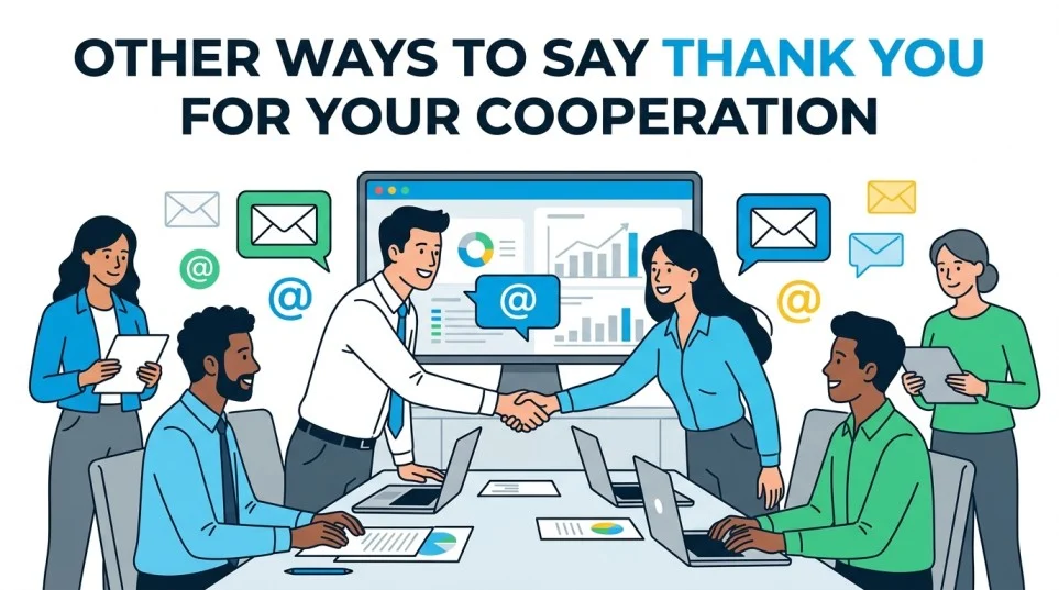 other ways to say thank you for your cooperation