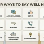 other ways to say well noted