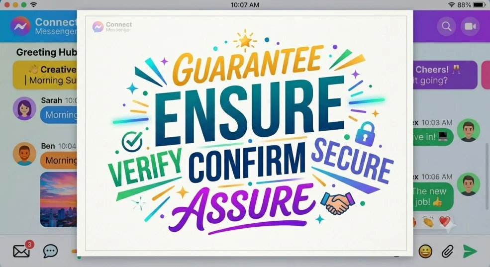 other ways to say ensure