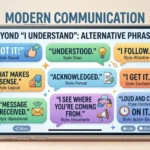 other ways to say i understand