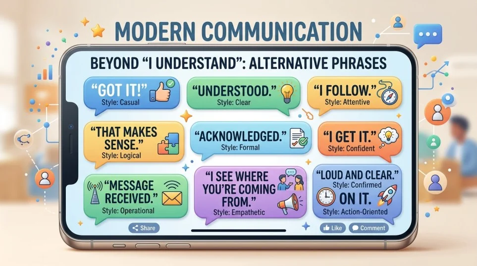 other ways to say i understand