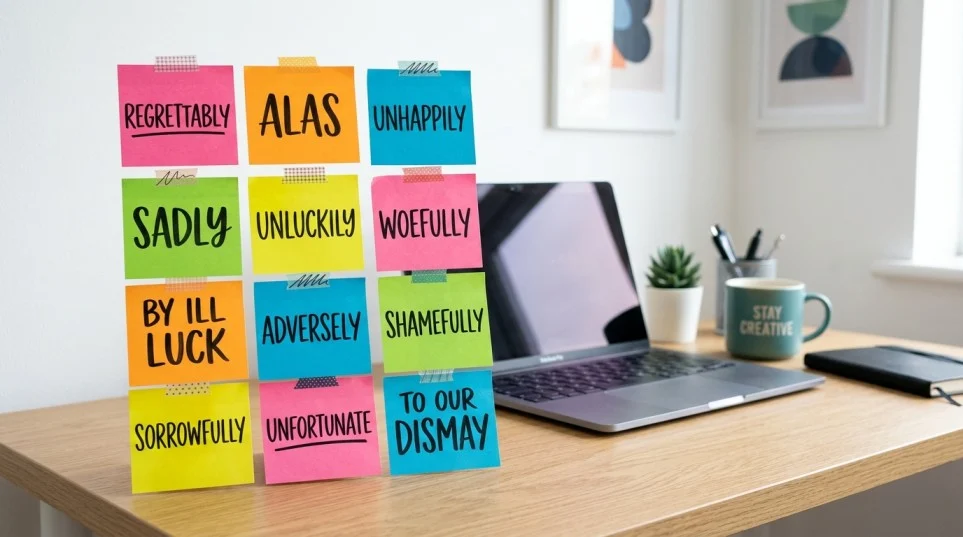 other ways to say unfortunately